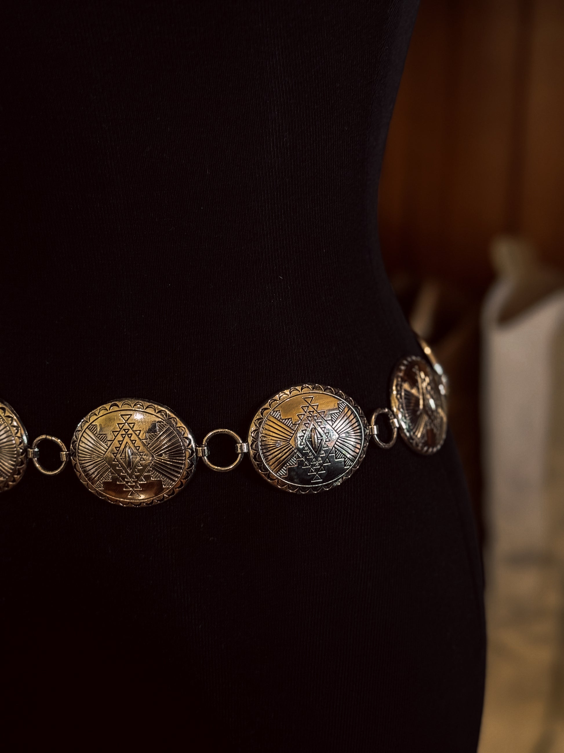 Aztec Concho Belt / SILVER