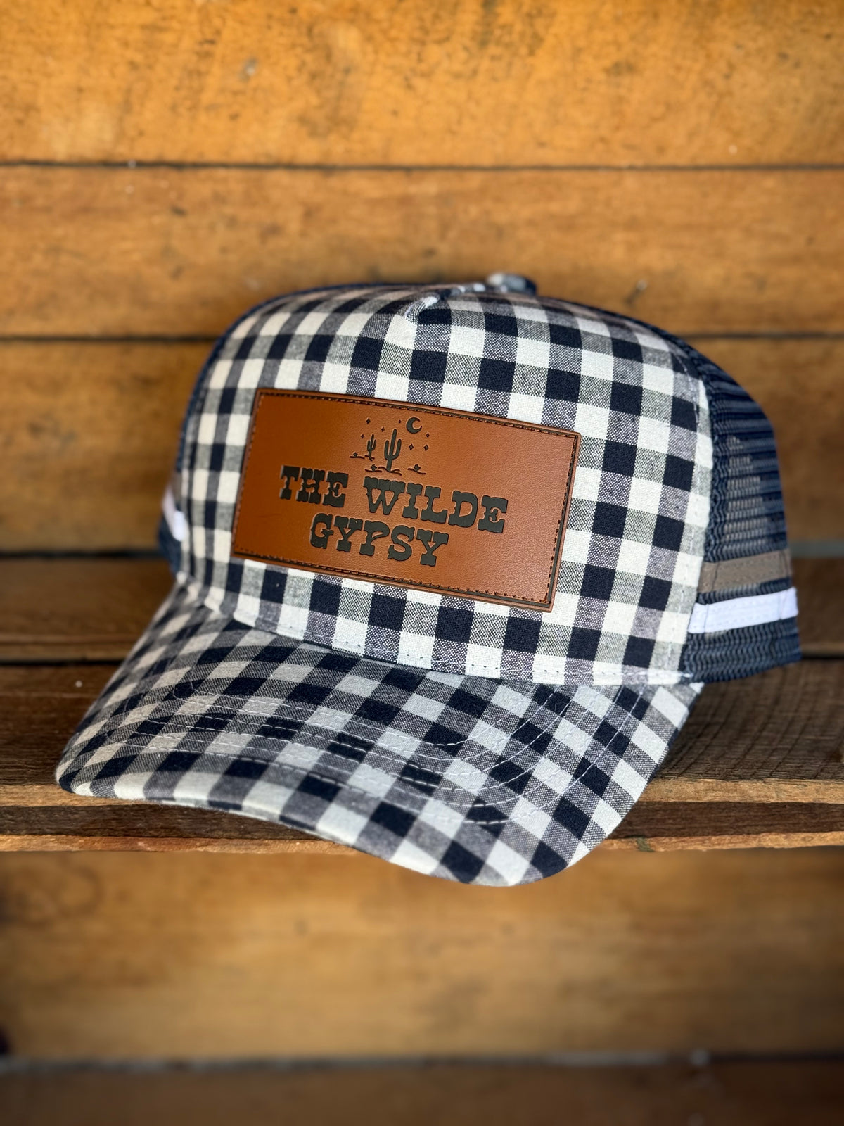 TWG Trucker Cap / NAVY GINGHAM