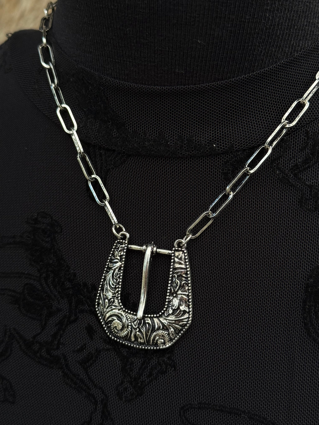 Blaze Buckle Necklace