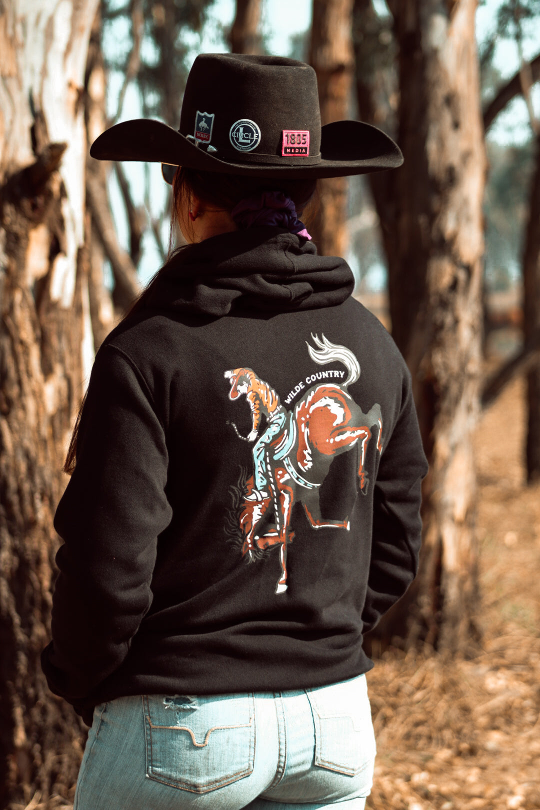 Wilde Country Saddle Bronc Hoodie / BLACK
