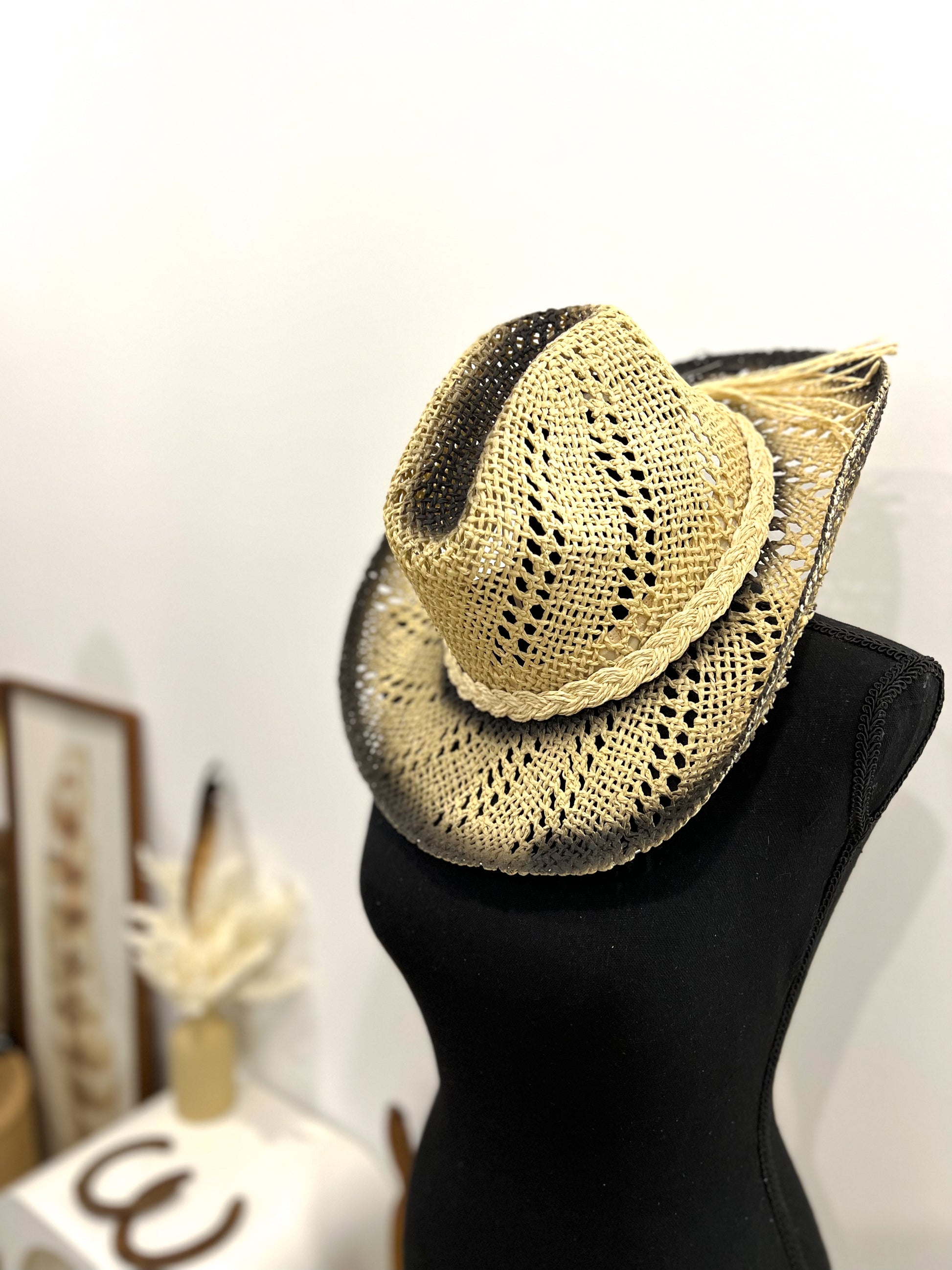 Stapleton Straw Cowboy Hat / DARK BROWN