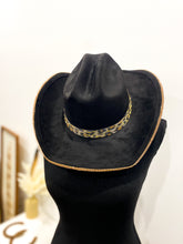 Load image into Gallery viewer, Leopard Cowboy Hat / BLACK
