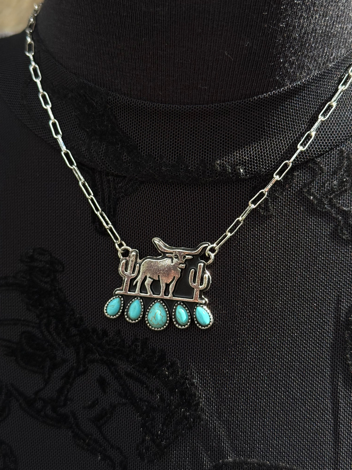 Desert Longhorn Necklace