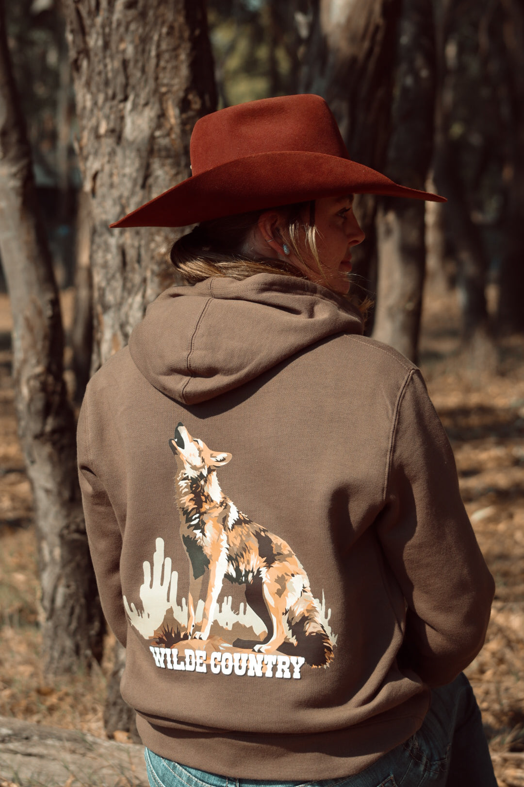 Wilde Country Coyote Hoodie / WALNUT