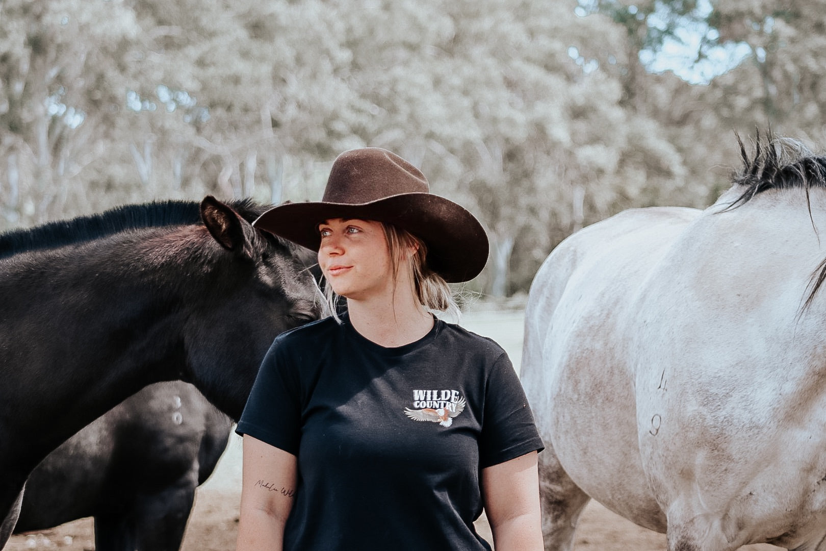 Women’s Wilde Country Eagle Tee / BLACK