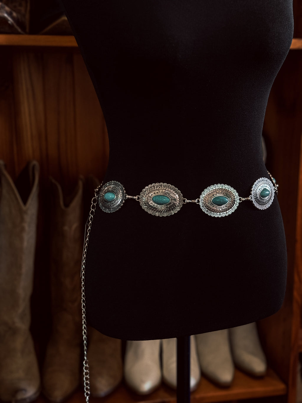 Vintage Cowgirl Concho Belt / SILVER