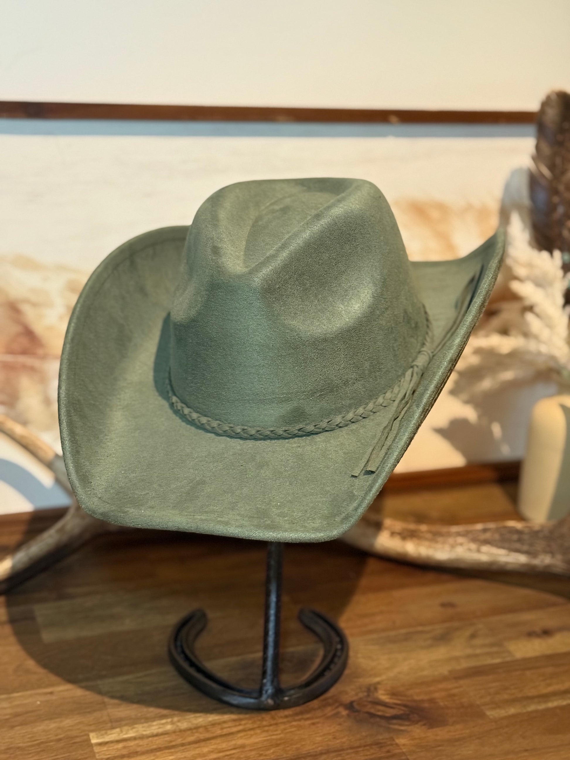 Braid Cowboy Hat / OLIVE