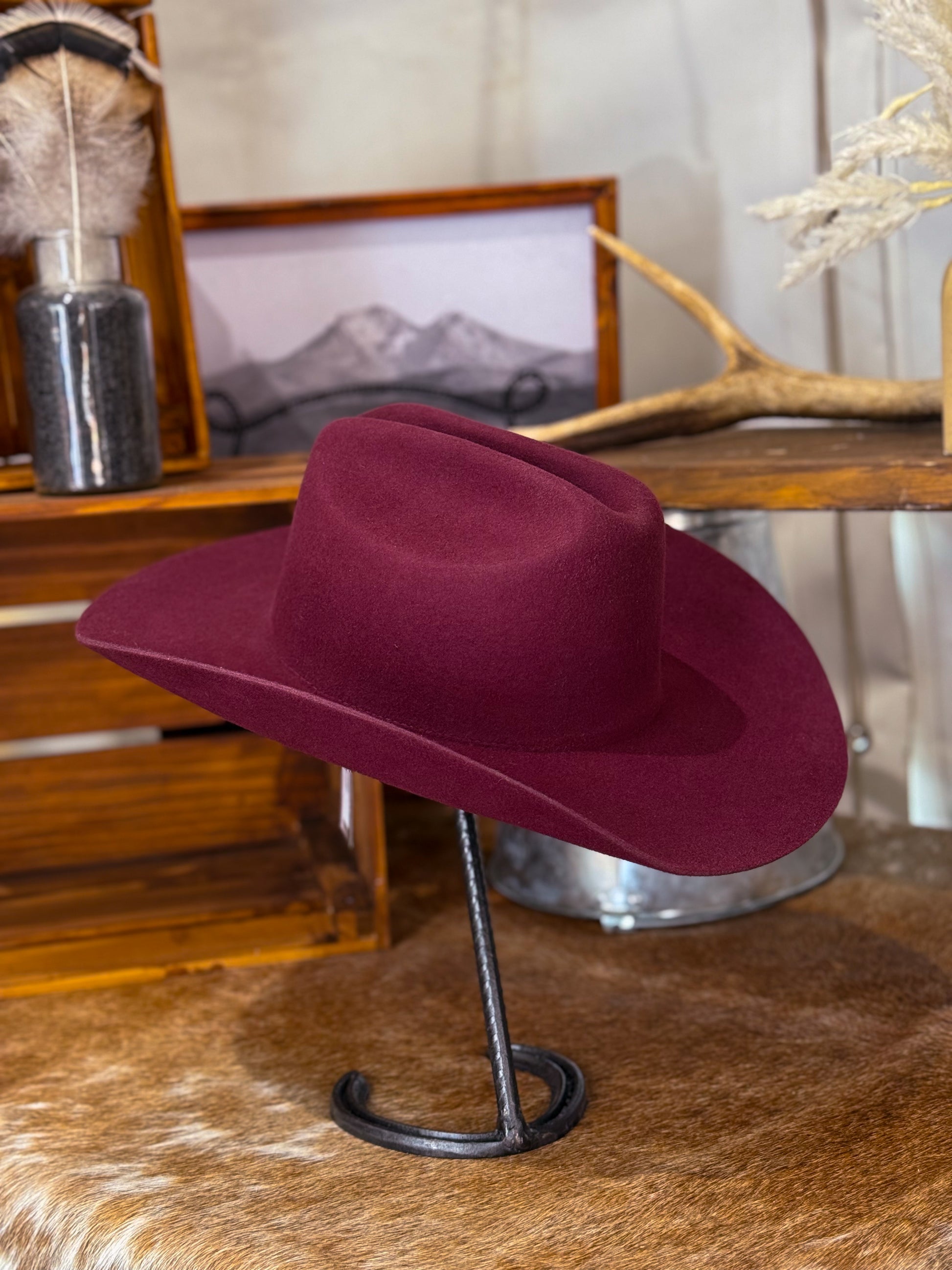 Wilde Traveller Cowboy Hat / MAROON