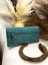 Load image into Gallery viewer, Montana West Concho Collection Wallet / TURQUOISE
