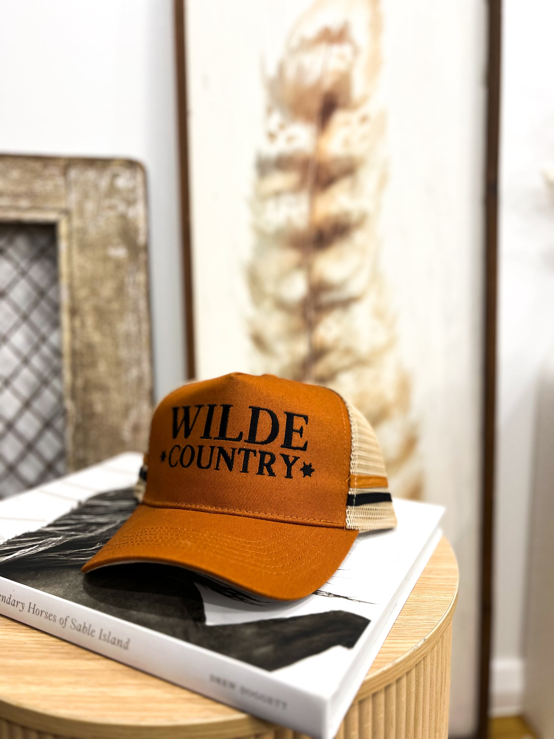 Adult Wilde Country Trucker Cap / RUST GUNSHOT