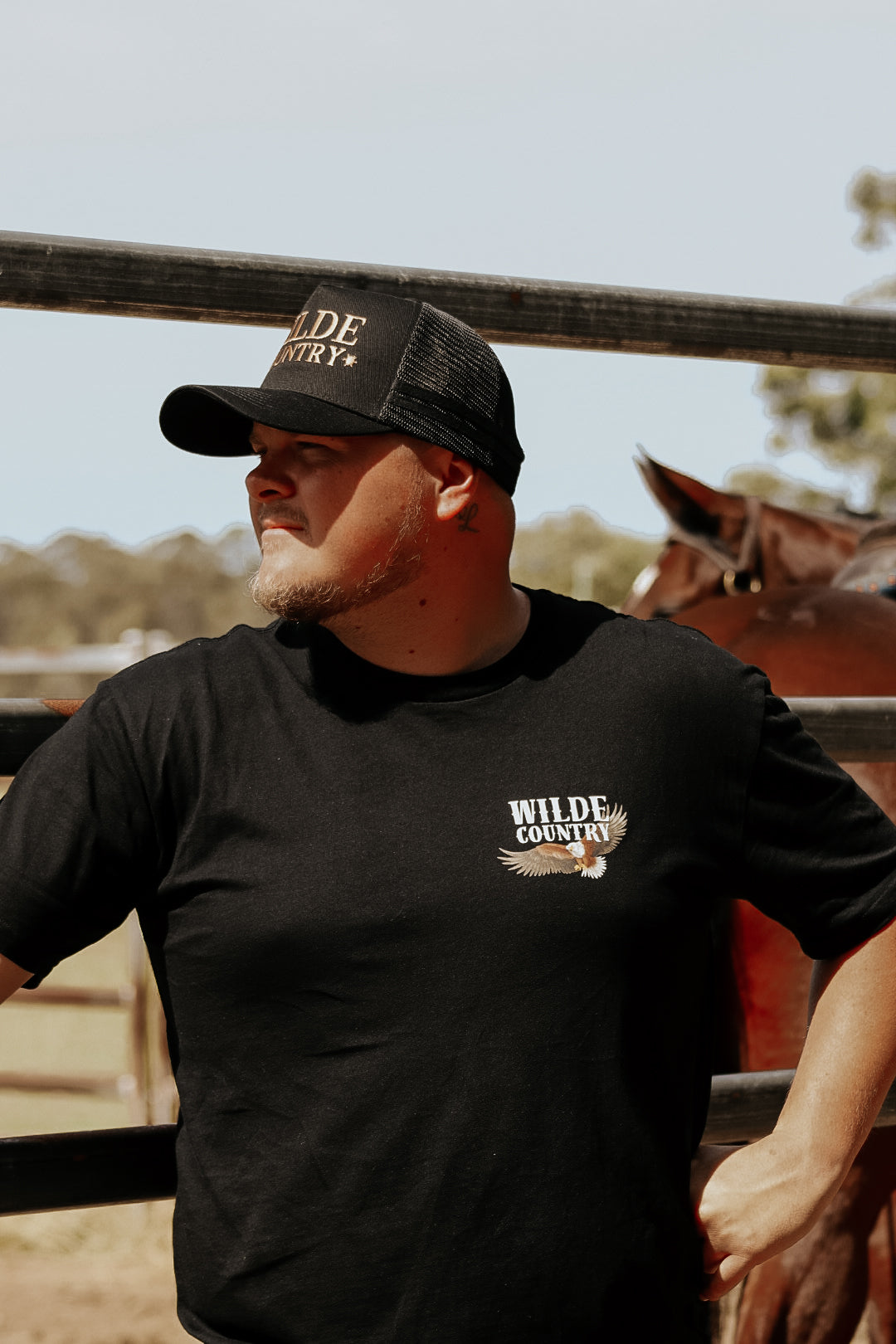 Men’s Wilde Country Eagle Tee / BLACK
