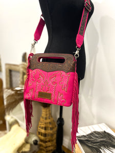 Wrangler Boot Stitch Tote / HOT PINK