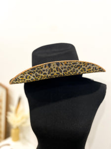 Leopard Cowboy Hat / BLACK