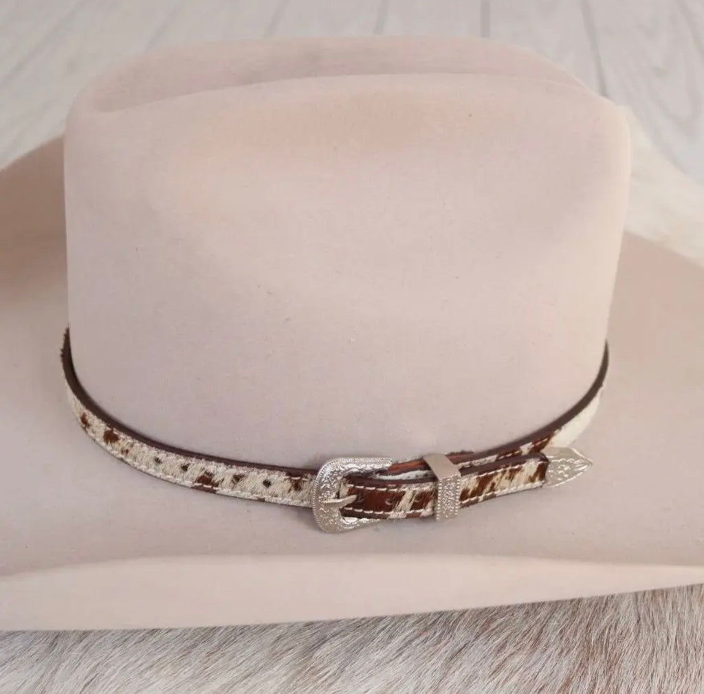 Branson Cowhide Buckle Hat Band