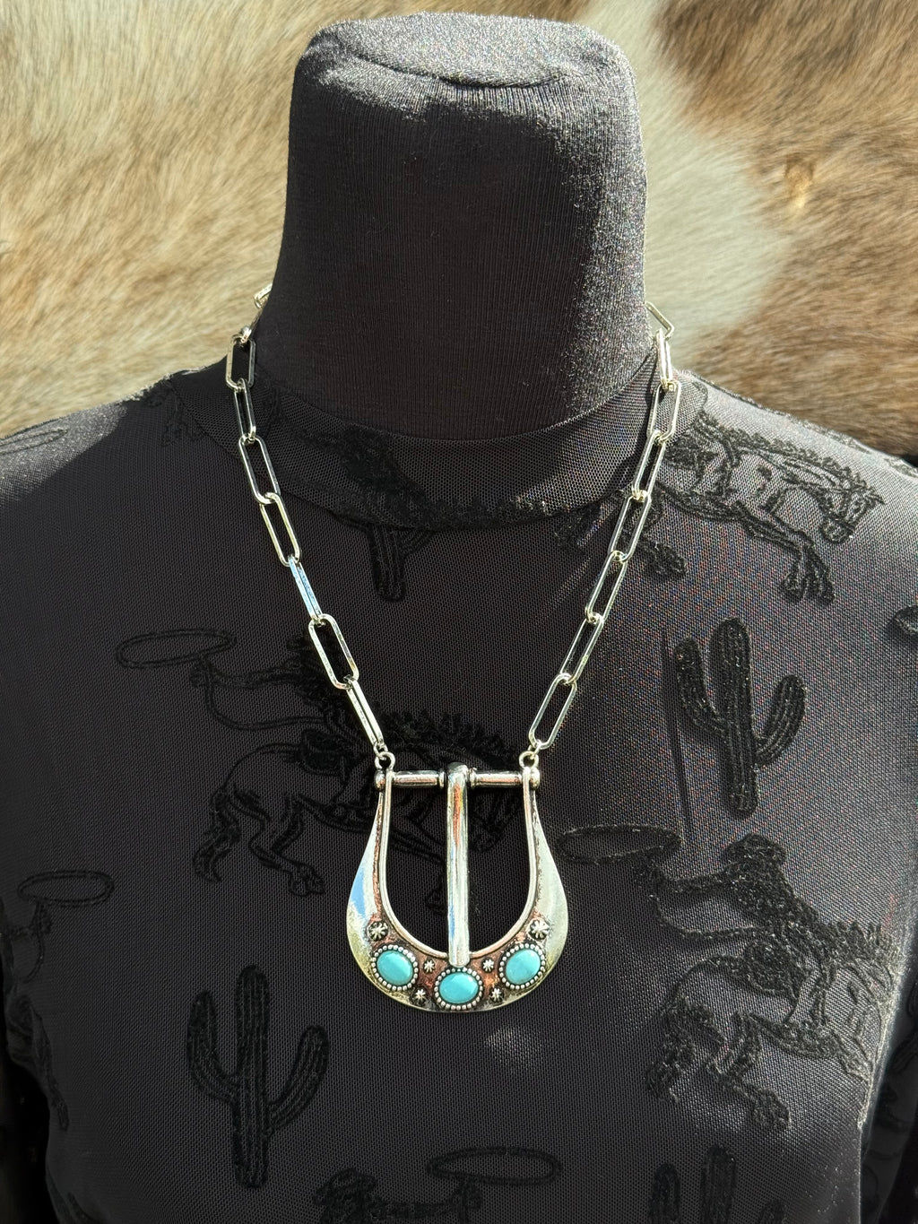 Miranda Large Buckle Necklace