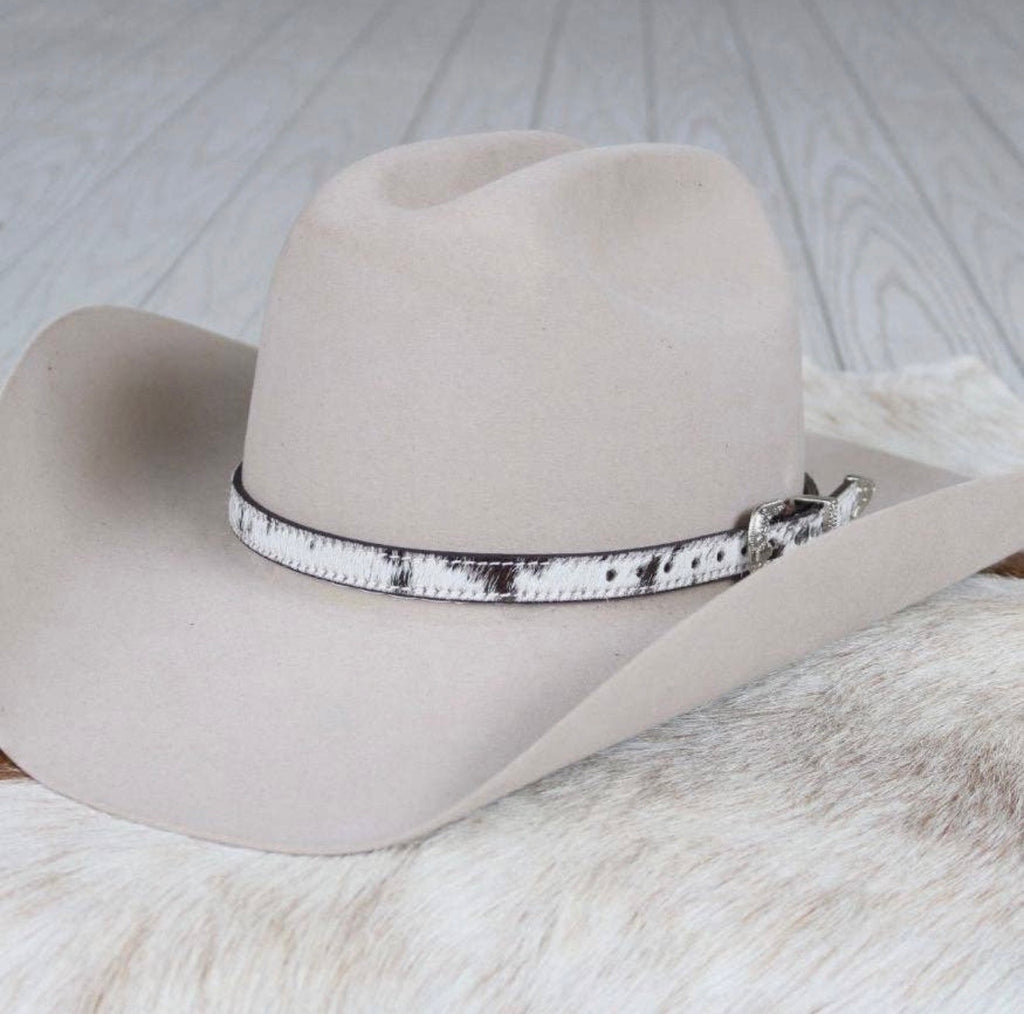 Stockton Cowhide Buckle Hat Band