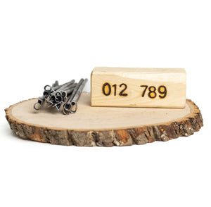 1/2” Branding Service A-Z + Numbers