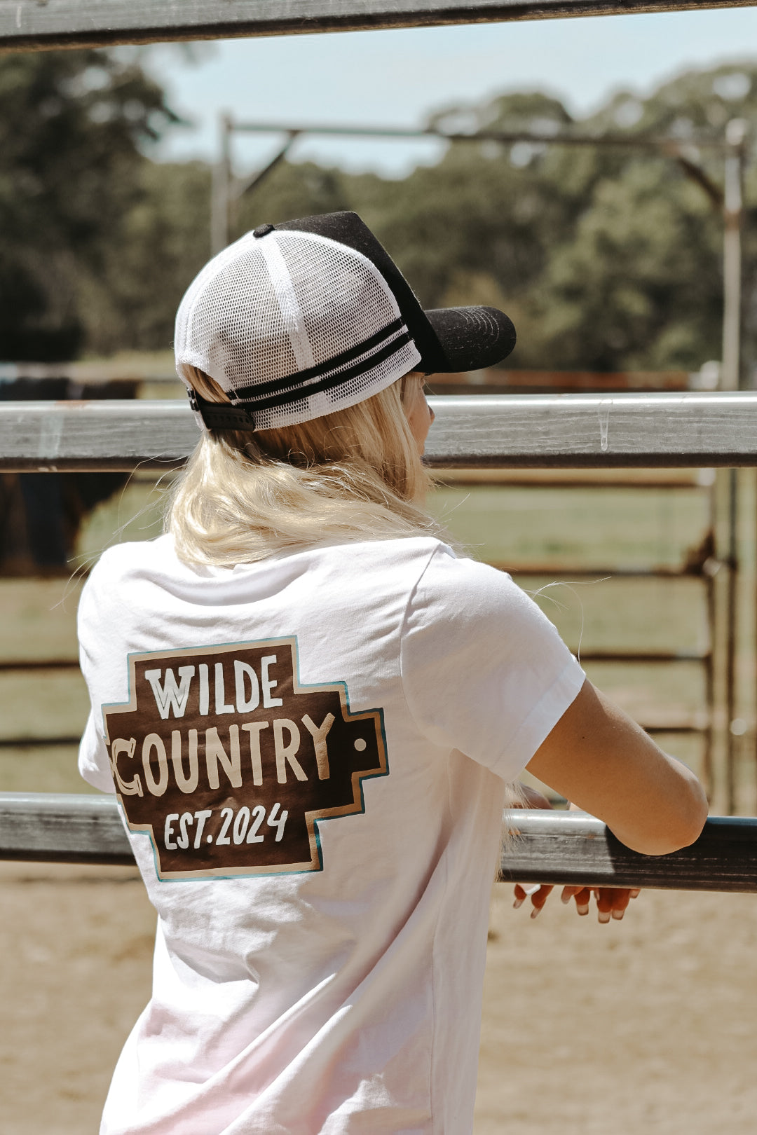 Women’s Wilde Country Aztec Tee / WHITE