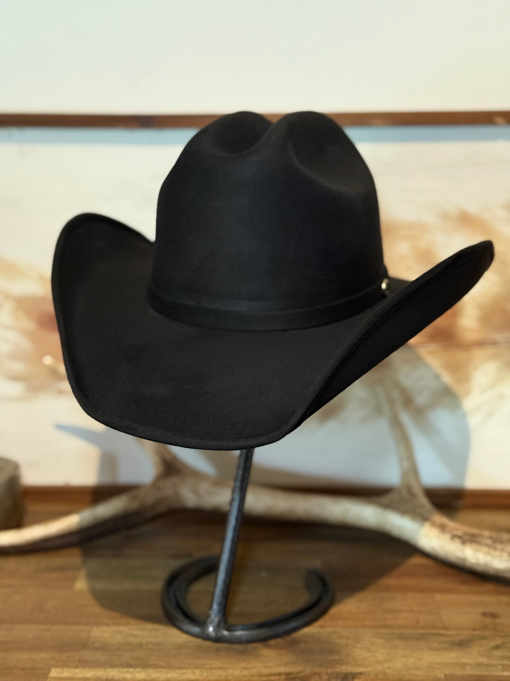 Pony Suede Cowboy Hat / BLACK