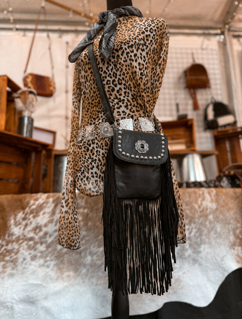 Wild Noir Leather Bag