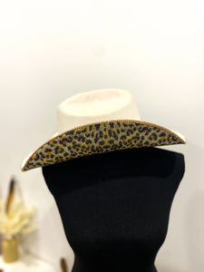 Leopard Cowboy Hat / IVORY