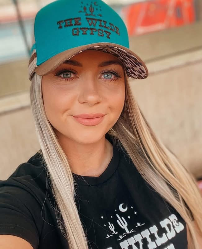 TWG Trucker Cap / TEAL LEOPARD