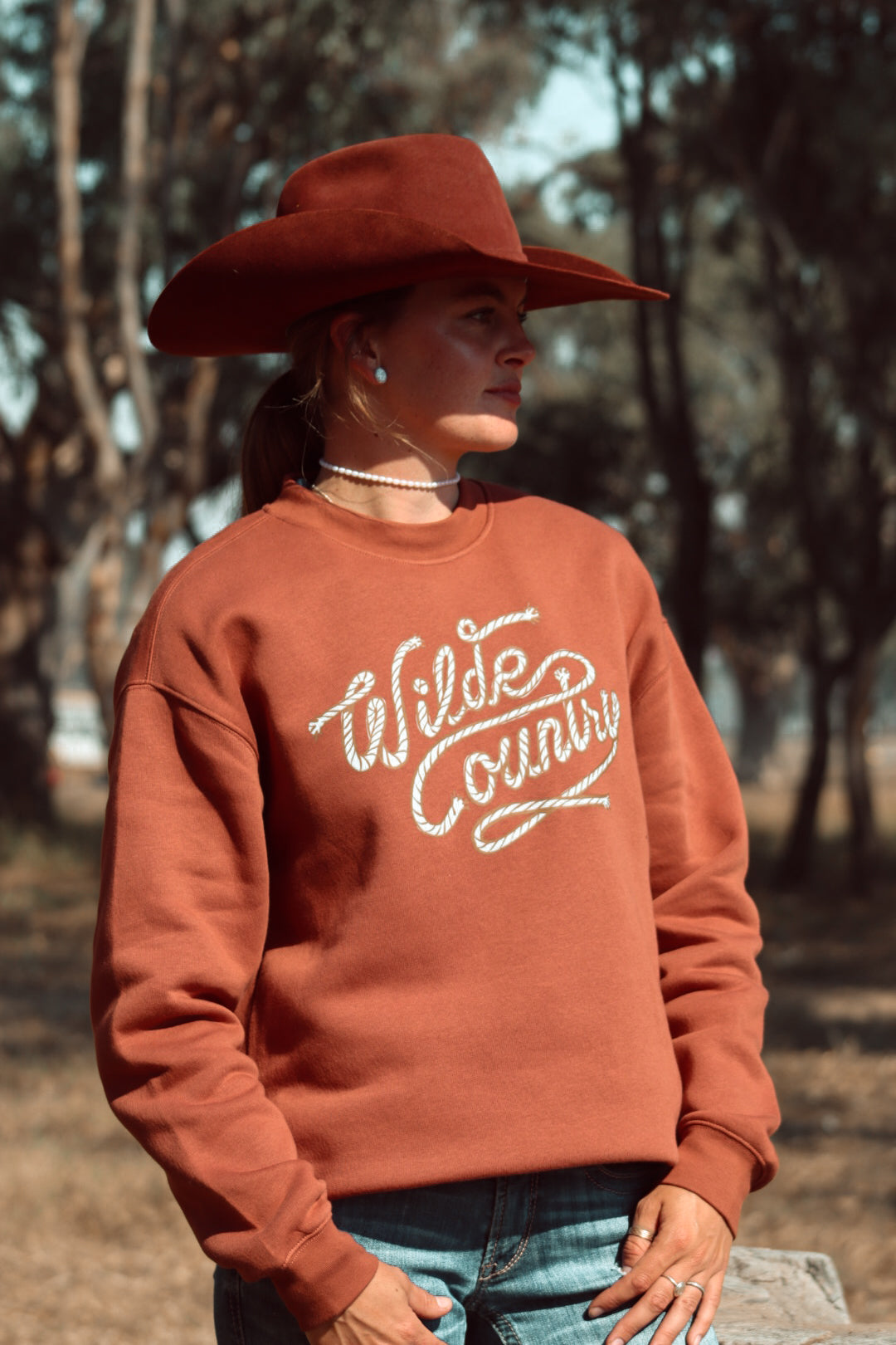Wilde Country Lasso Crewneck / CLAY