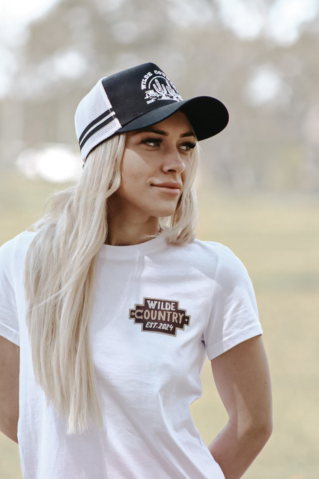 Women’s Wilde Country Aztec Tee / WHITE