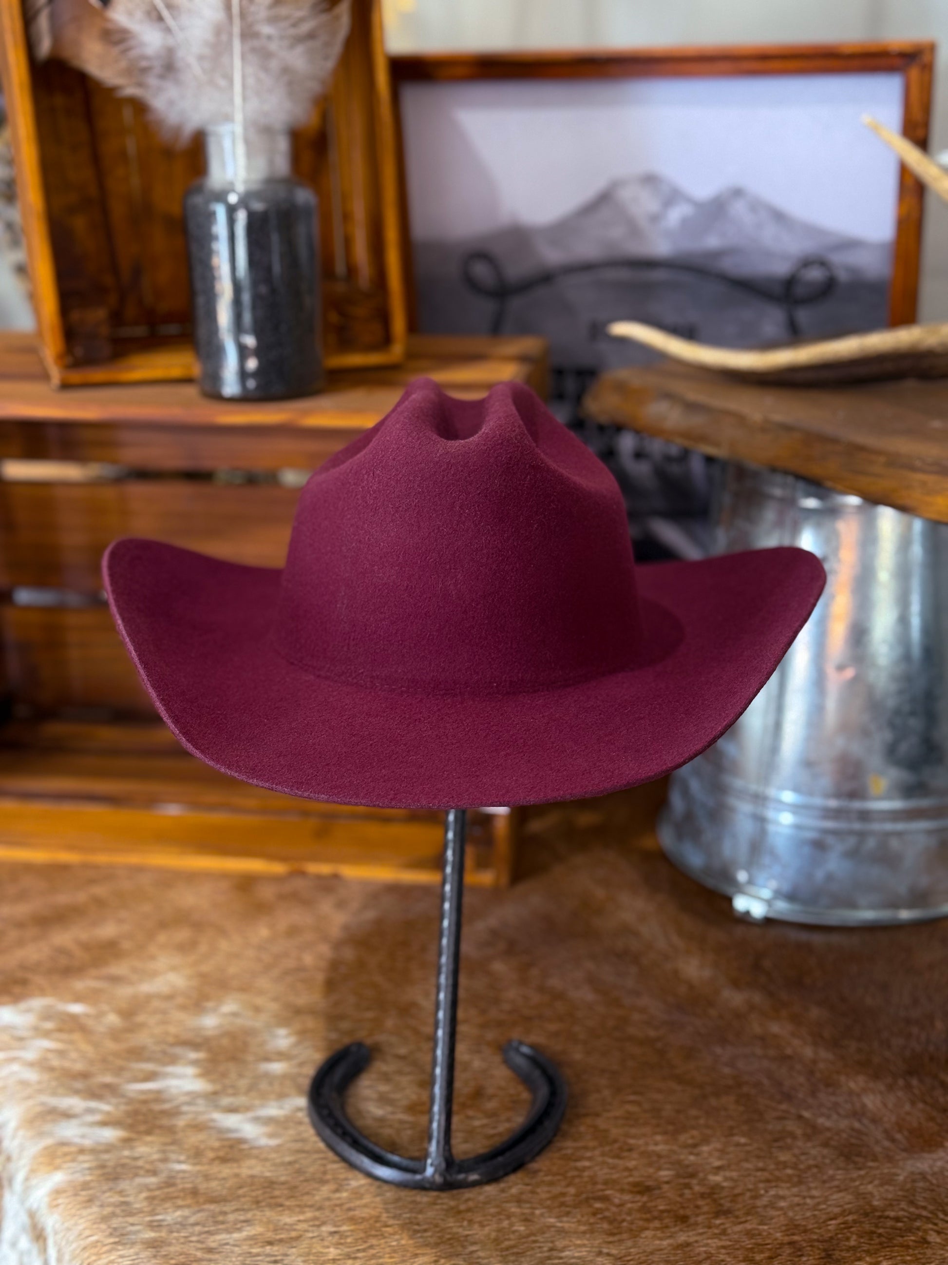 Wilde Traveller Cowboy Hat / MAROON