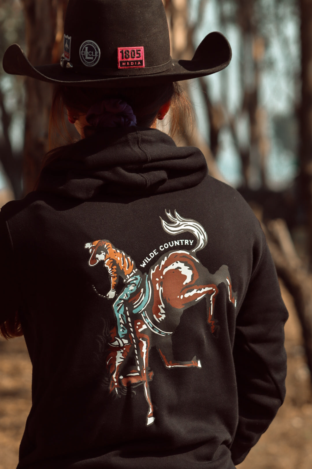 Wilde Country Saddle Bronc Hoodie / BLACK