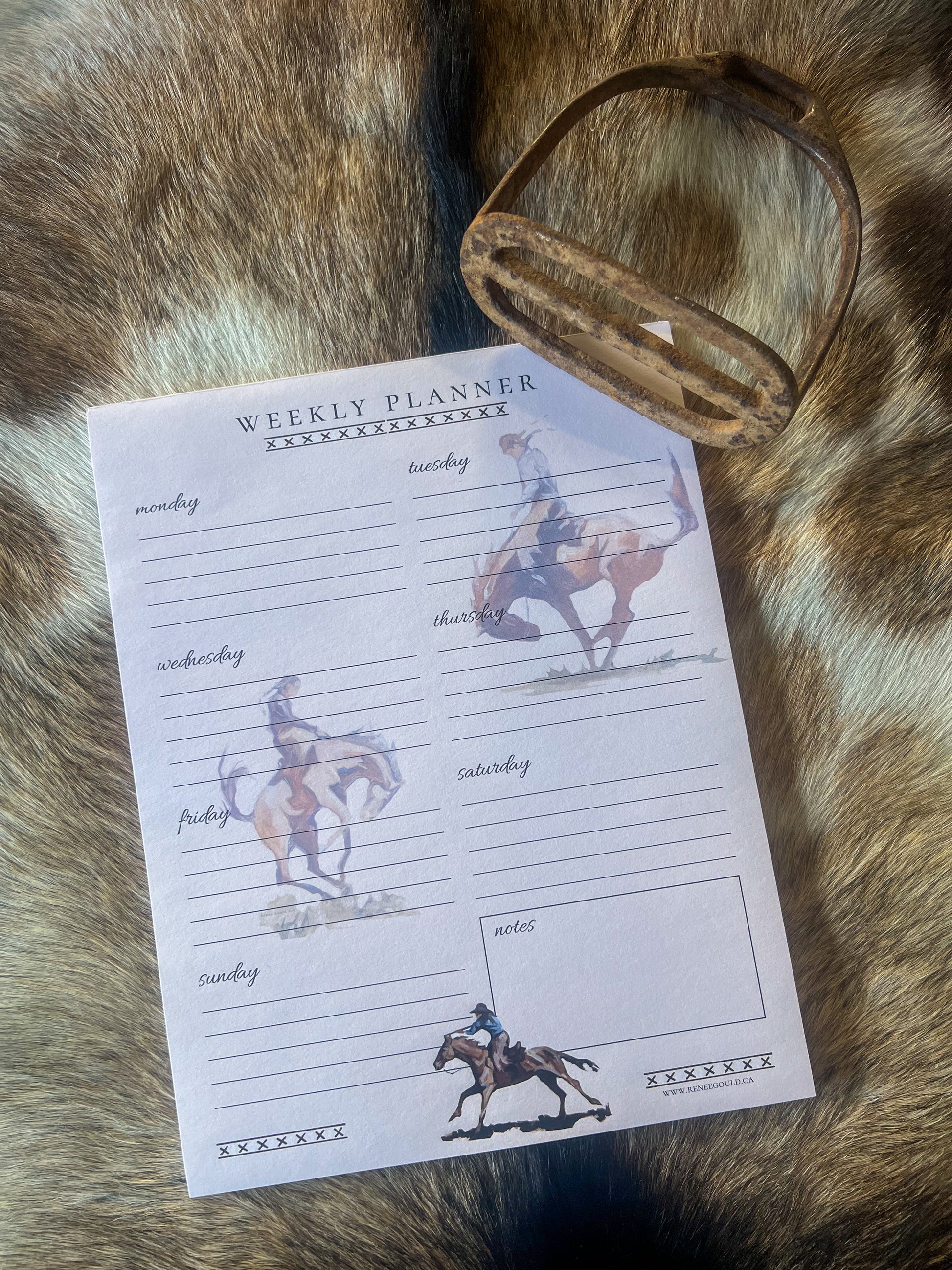 Western Weekly Planner