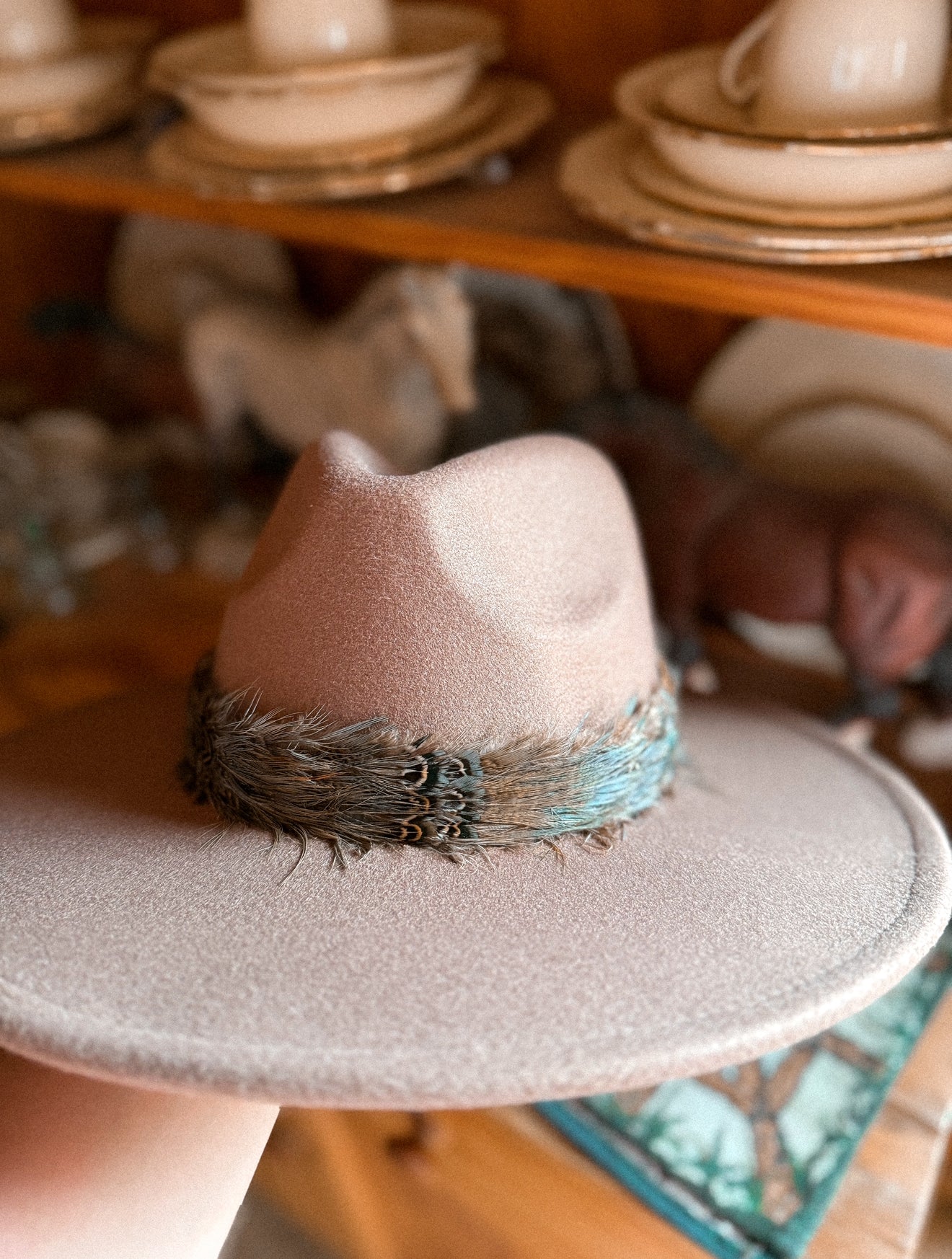 Dove Feather Hat Band