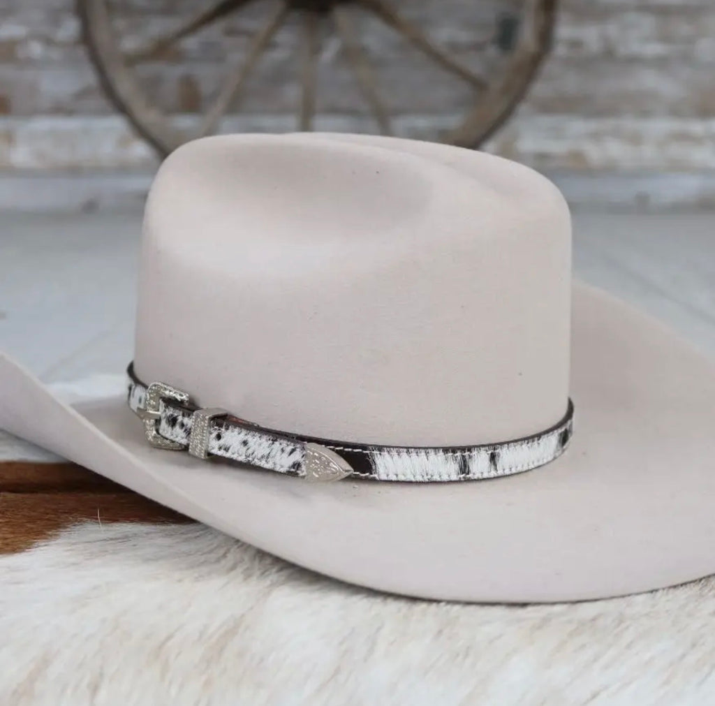 Stockton Cowhide Buckle Hat Band