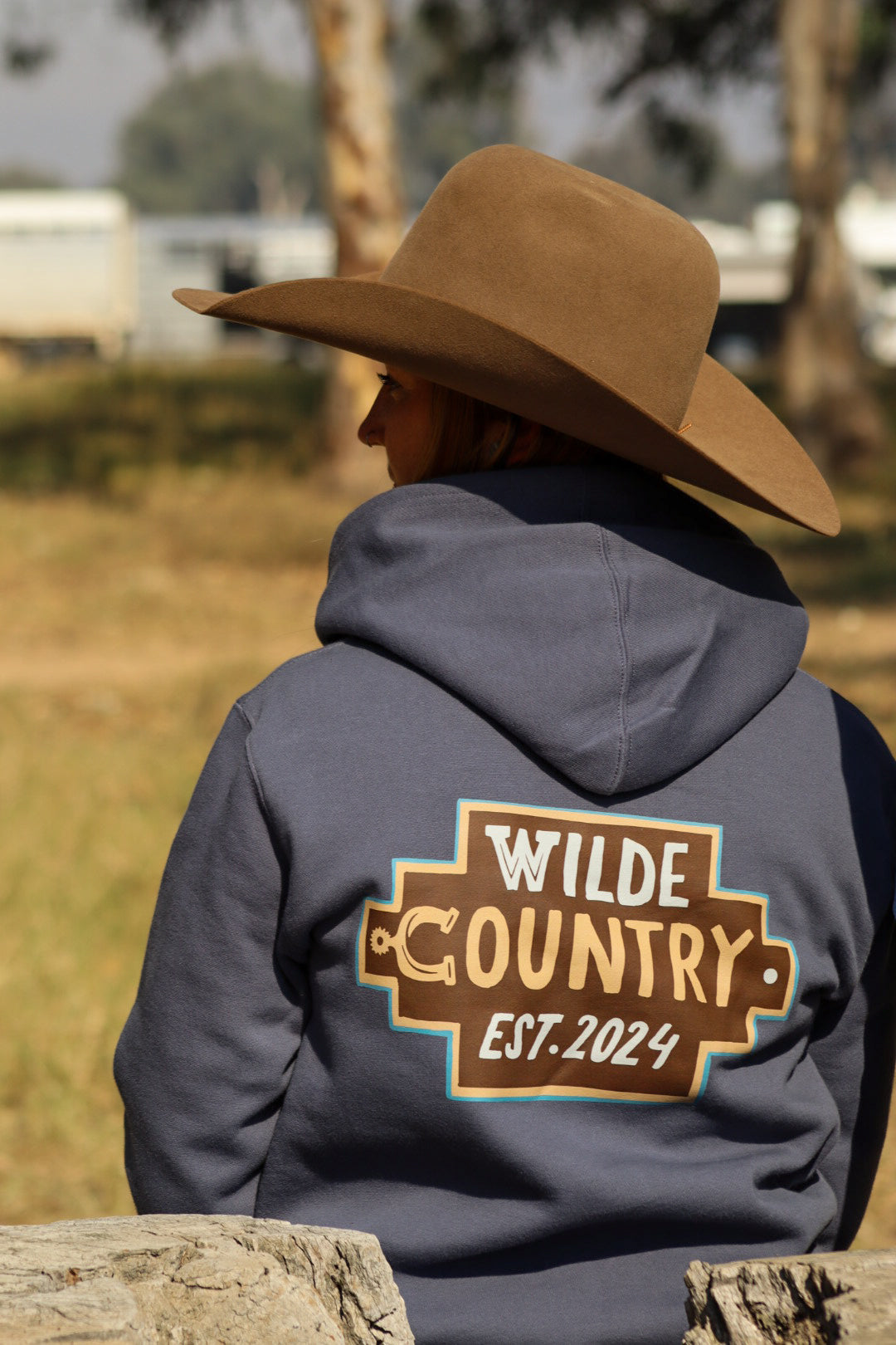 Wilde Country Aztec Hoodie / PETROL