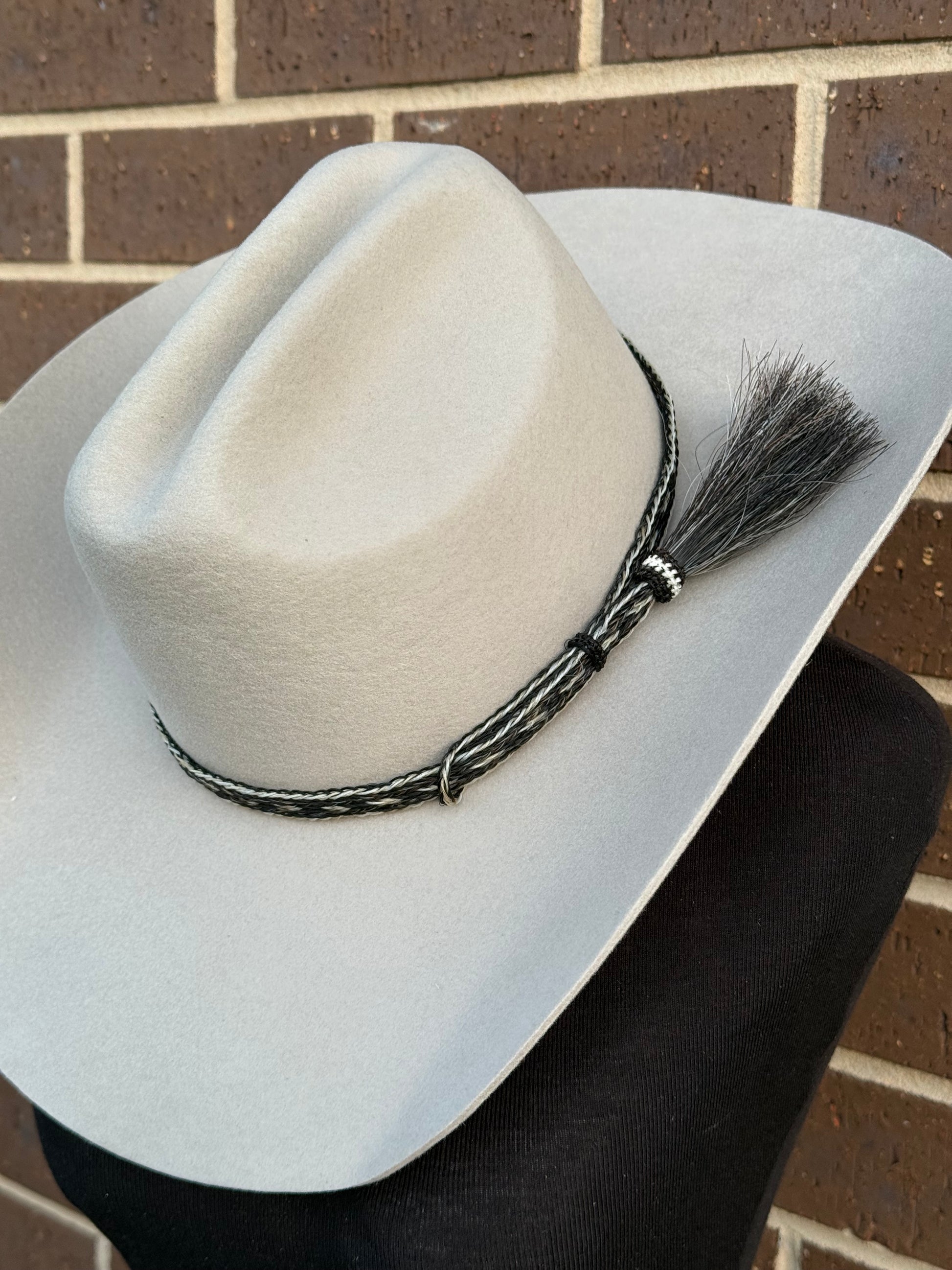 Pepper Horsehair 5 Strand Tassel Hat Band