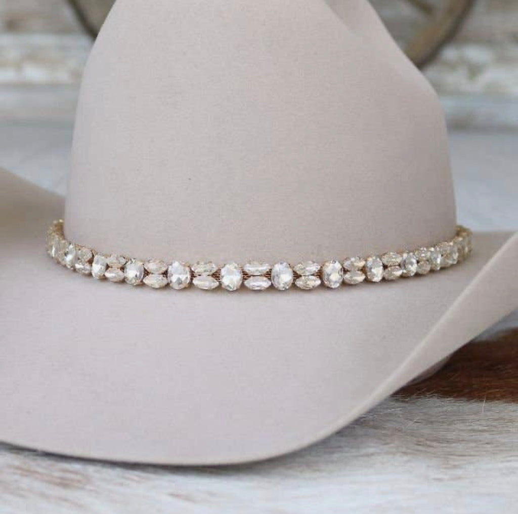 Kate Rhinestone Hat Band / GOLD