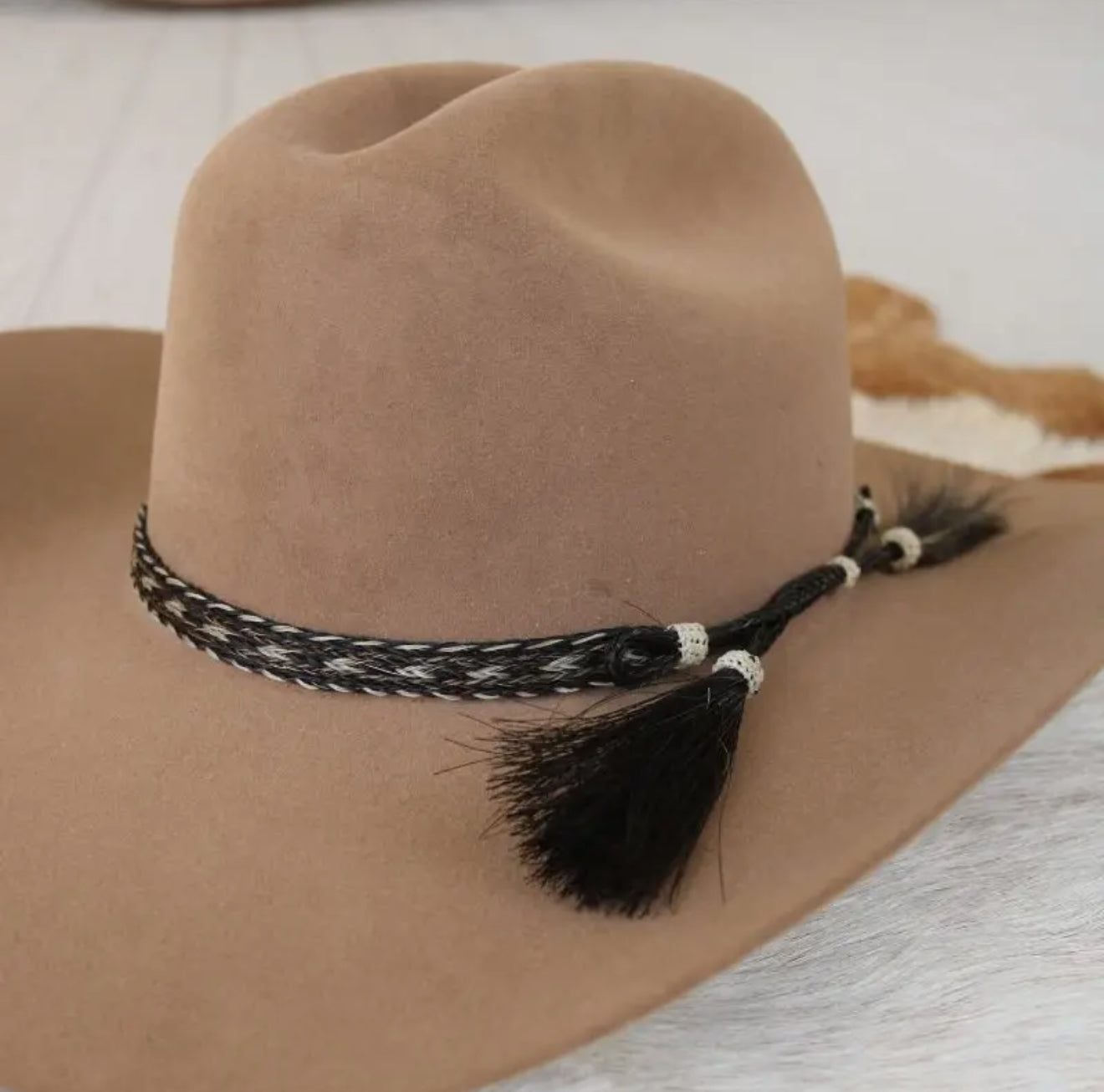 Stripe Horse Hair Hat Band