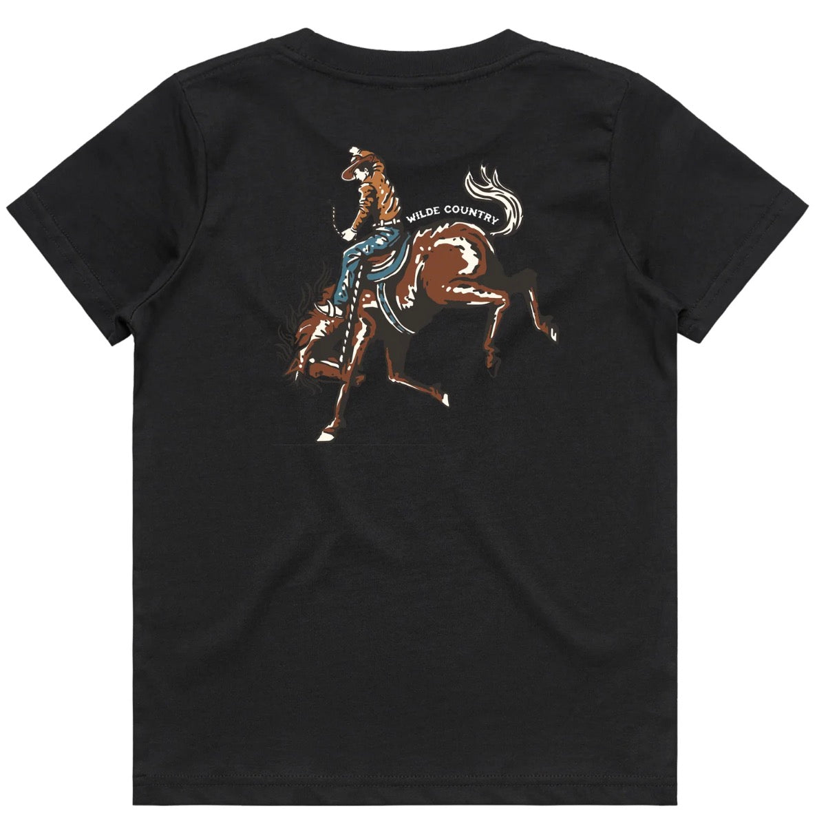 Kids Wilde Country Saddle Bronc Tee / BLACK
