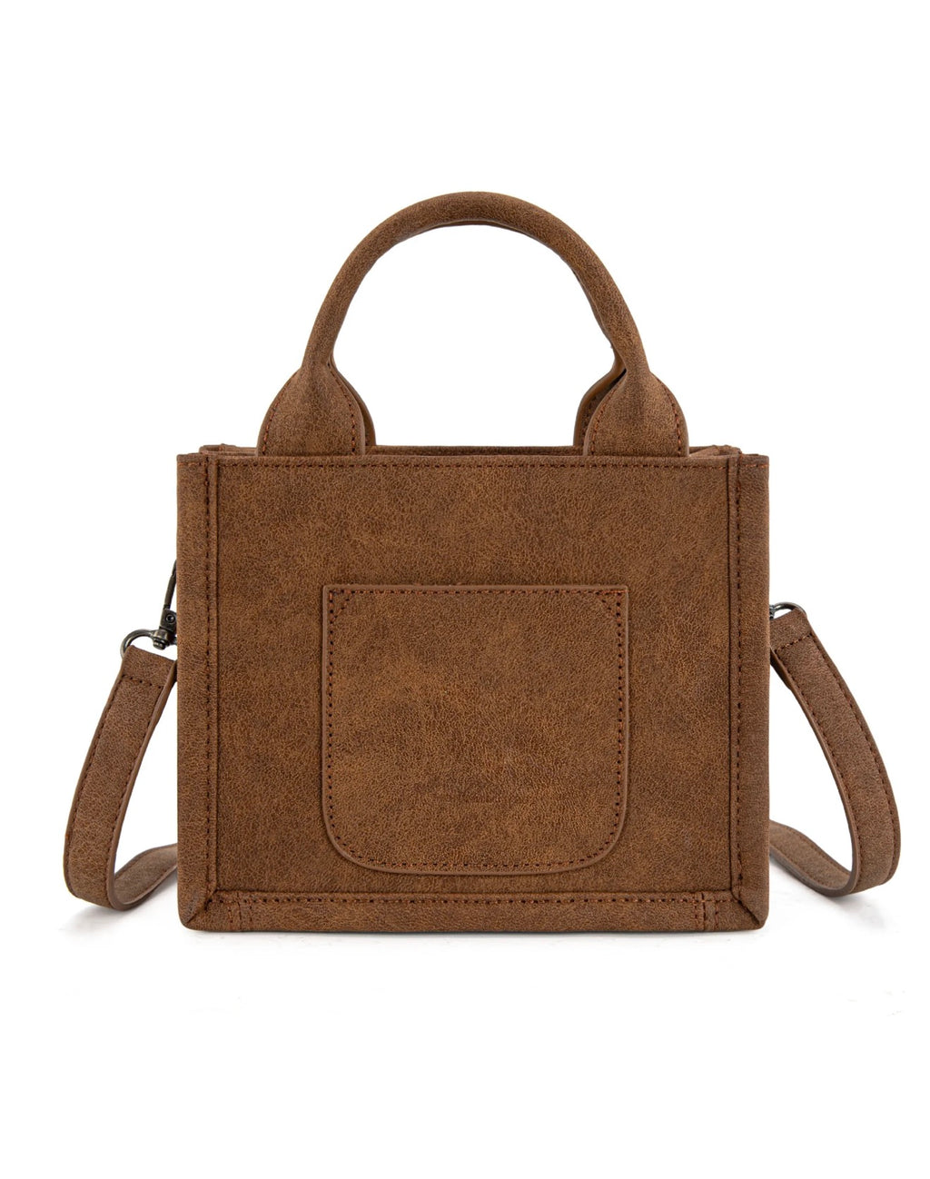 Spur Embroidered Mini Tote / BROWN