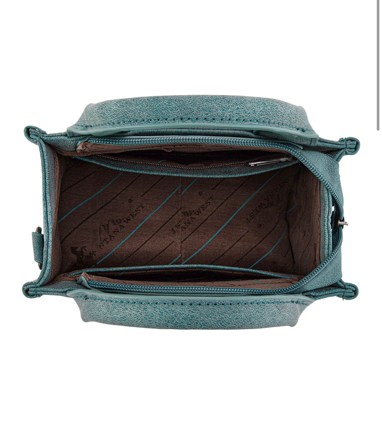 Spur Embroidered Mini Tote / TURQUOISE