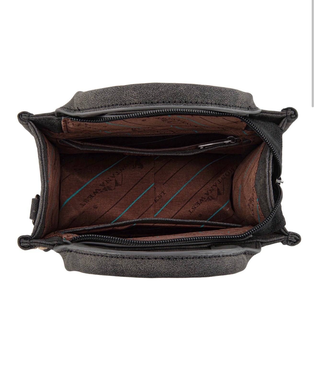 Spur Embroidered Mini Tote / BLACK