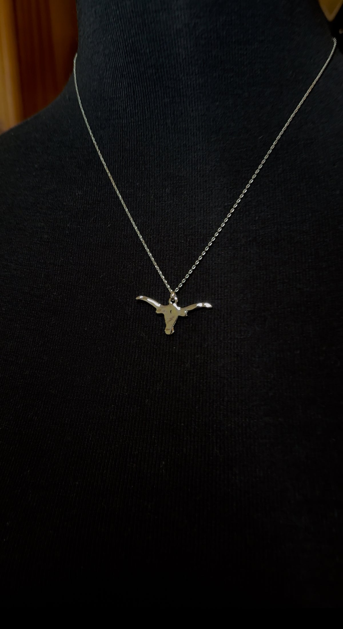 Mini Longhorn Necklace / SILVER