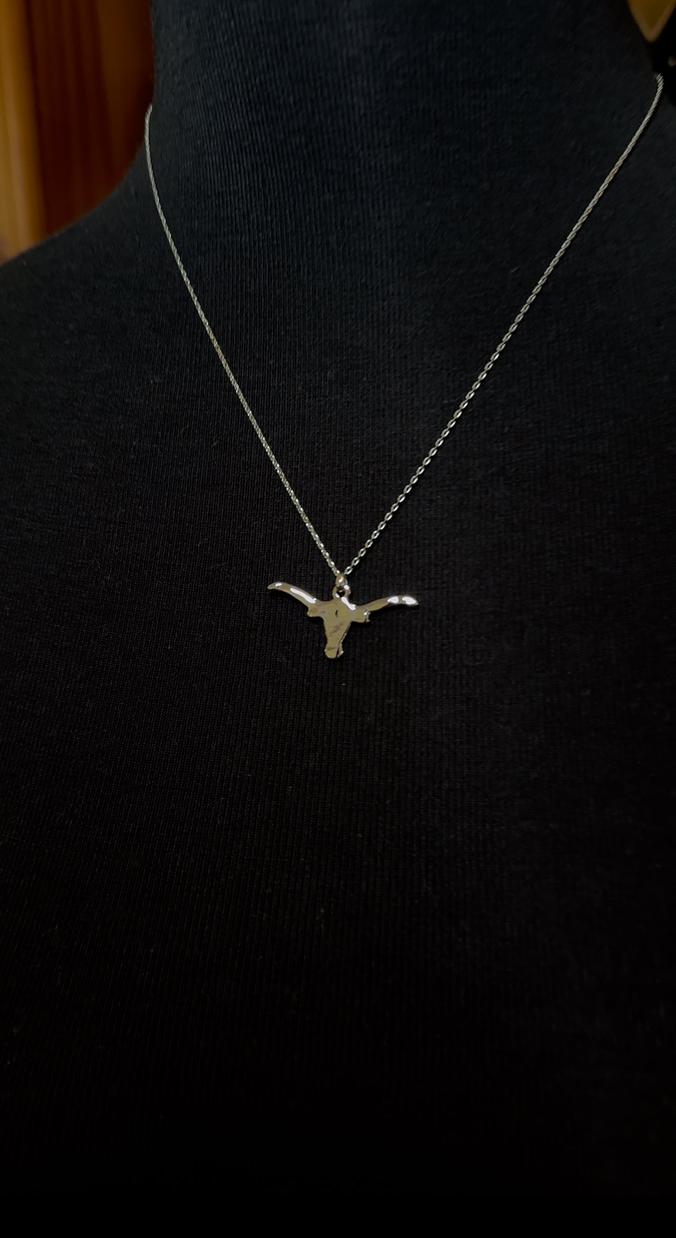 Mini Longhorn Necklace / SILVER