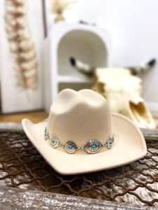 Concho Cowboy Hat / BEIGE