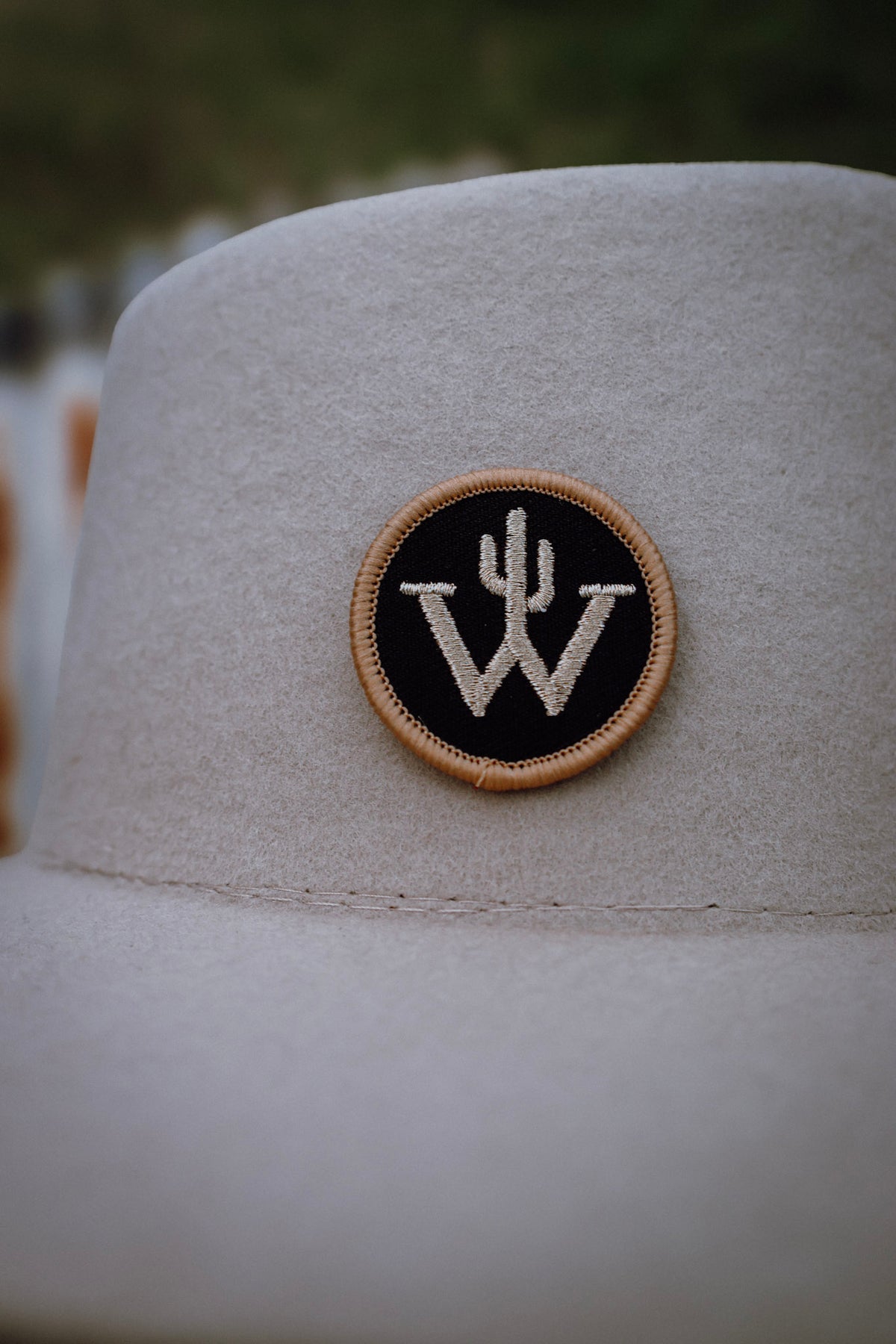 The Wilde Gypsy Embroidered Hat Patch / Cactus Cattle Brand