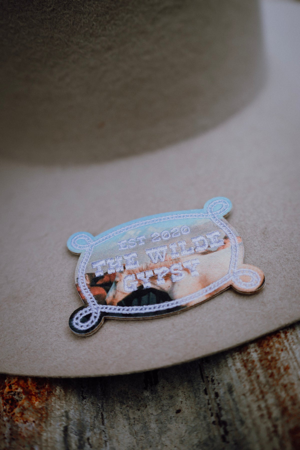 The Wilde Gypsy Embroidered Hat Patch / Horse Rope Logo