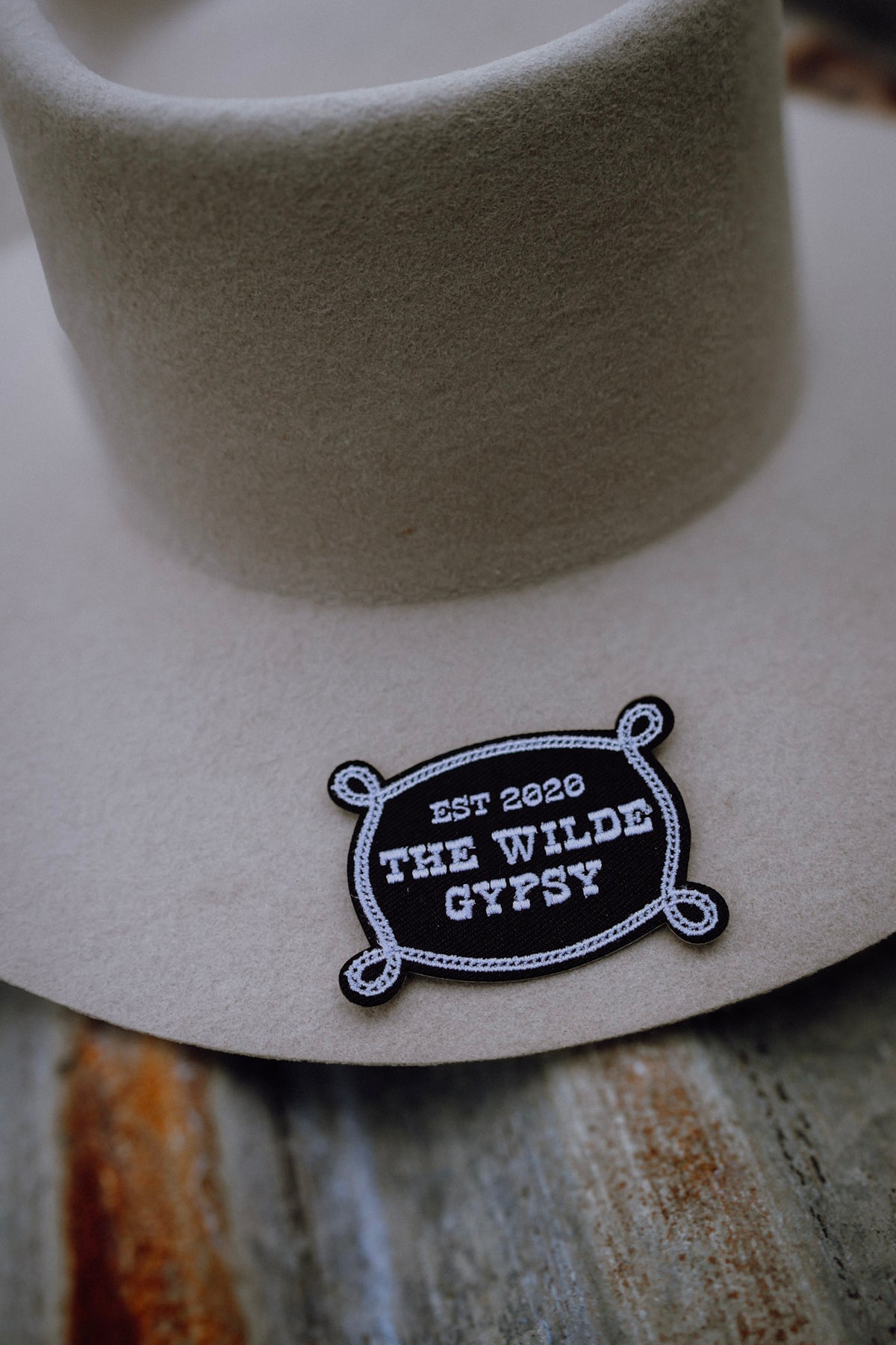 The Wilde Gypsy Embroidered Hat Patch / Black Rope Logo