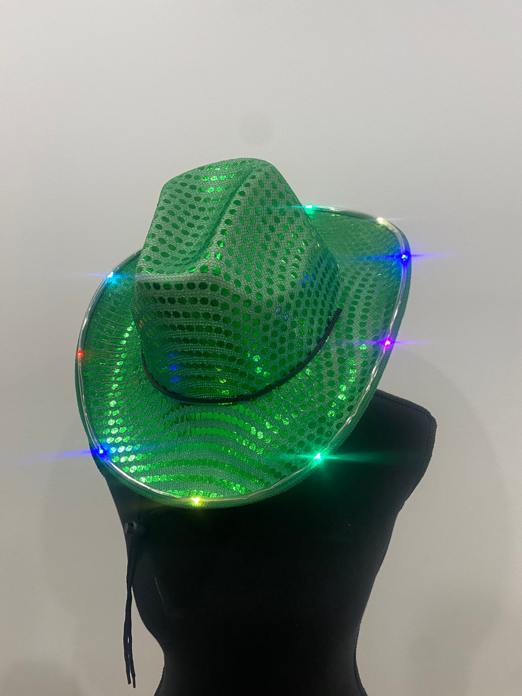 Light Up Cowboy Hat / GREEN