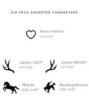 Load image into Gallery viewer, 3/4” Branding Service Symbols
