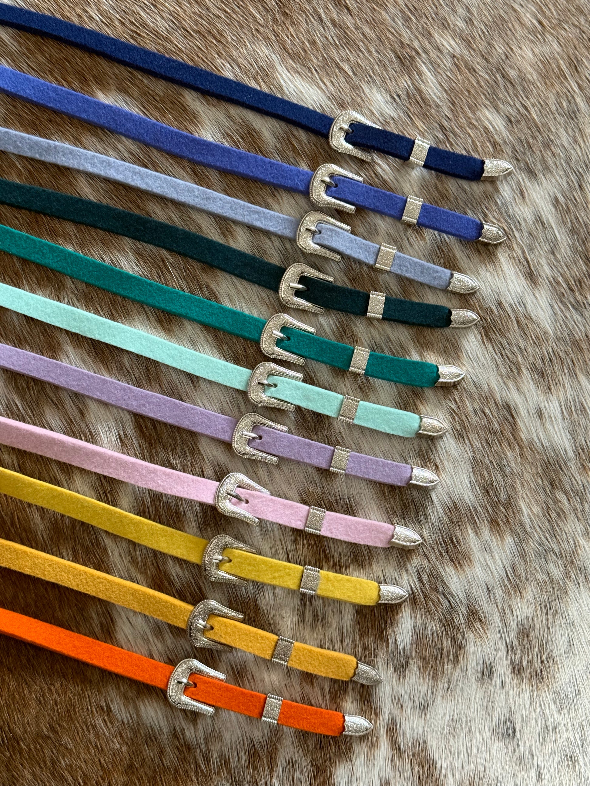 Bright Wool Felt Buckle Hat Band